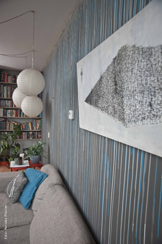 Muurschildering woonkamer – Hamertje Chick Muurschildering woonkamer – Hamertje Chick